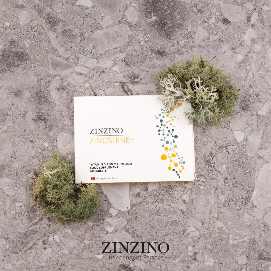 Magnesium Komplex mit B6 & Zink – ZinZino ZinoShine+ - Vitamin D3 & Magnesium Complex - Vegan - With Magnesium Citrate, Magnesium Malate, Bisglycinate & Sea Water - 60 Tablets – Bild 5