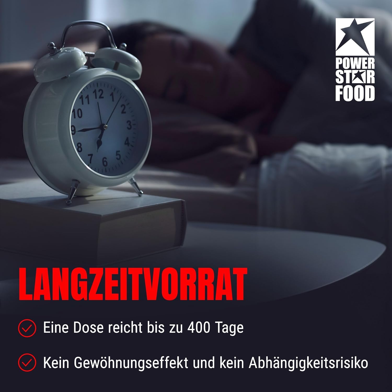 Schlaf-Magnesium mit Melatonin – Natürlich einschlafen & durchschlafen – Powerstar Melatonin Forte Annual Pack Melatonin High Dose 0.5 mg per 1/2 Tablet Made in Germany Natural Sleep Aid Adults Anti-Jet Lag Effect 200 Melatonin Tablets – Bild 6