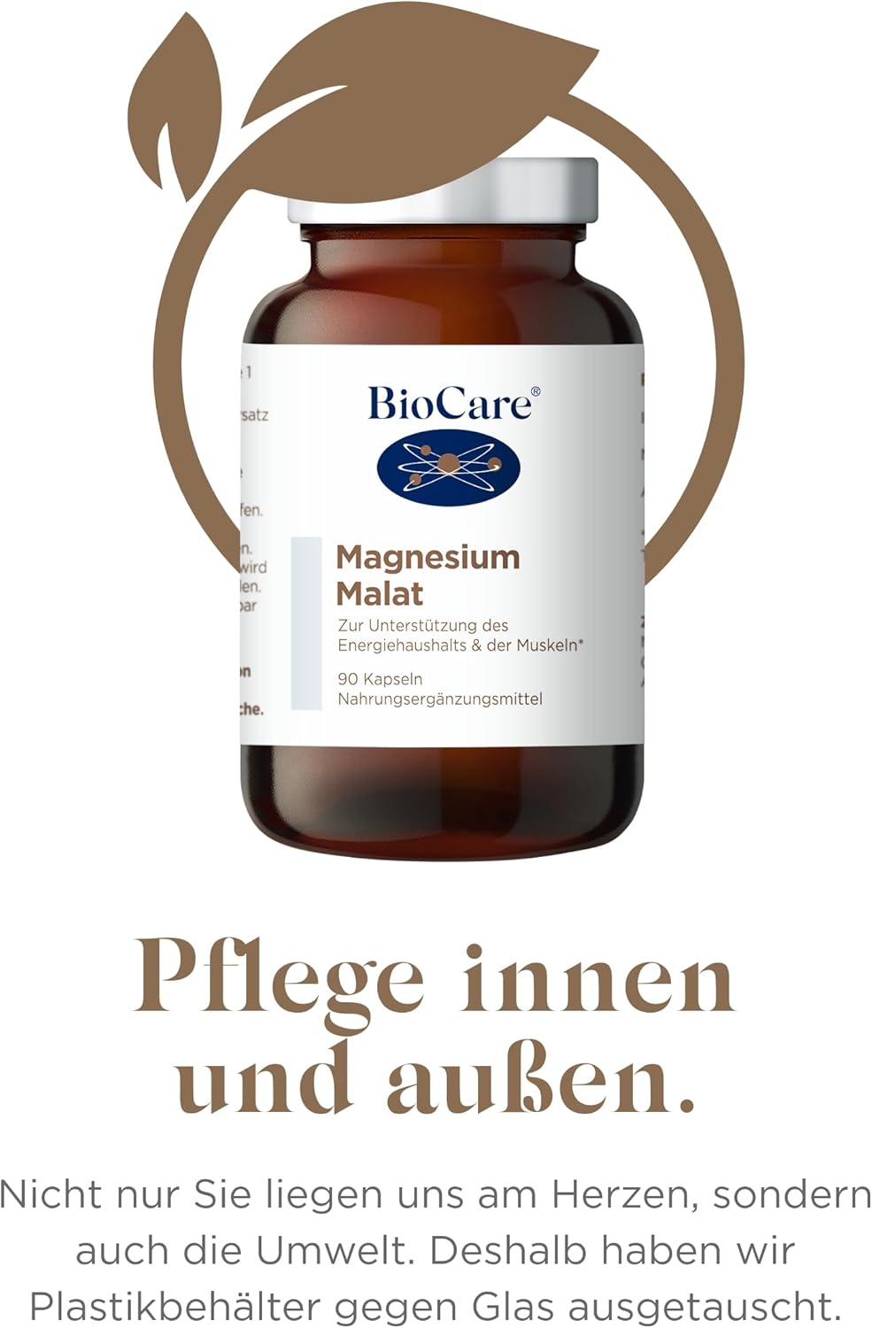 Magnesium 600 mg – BioCare - Magnesium Malate | To Support Energy Balance & Muscles - 90 Capsules Dietary Supplement – Bild 6