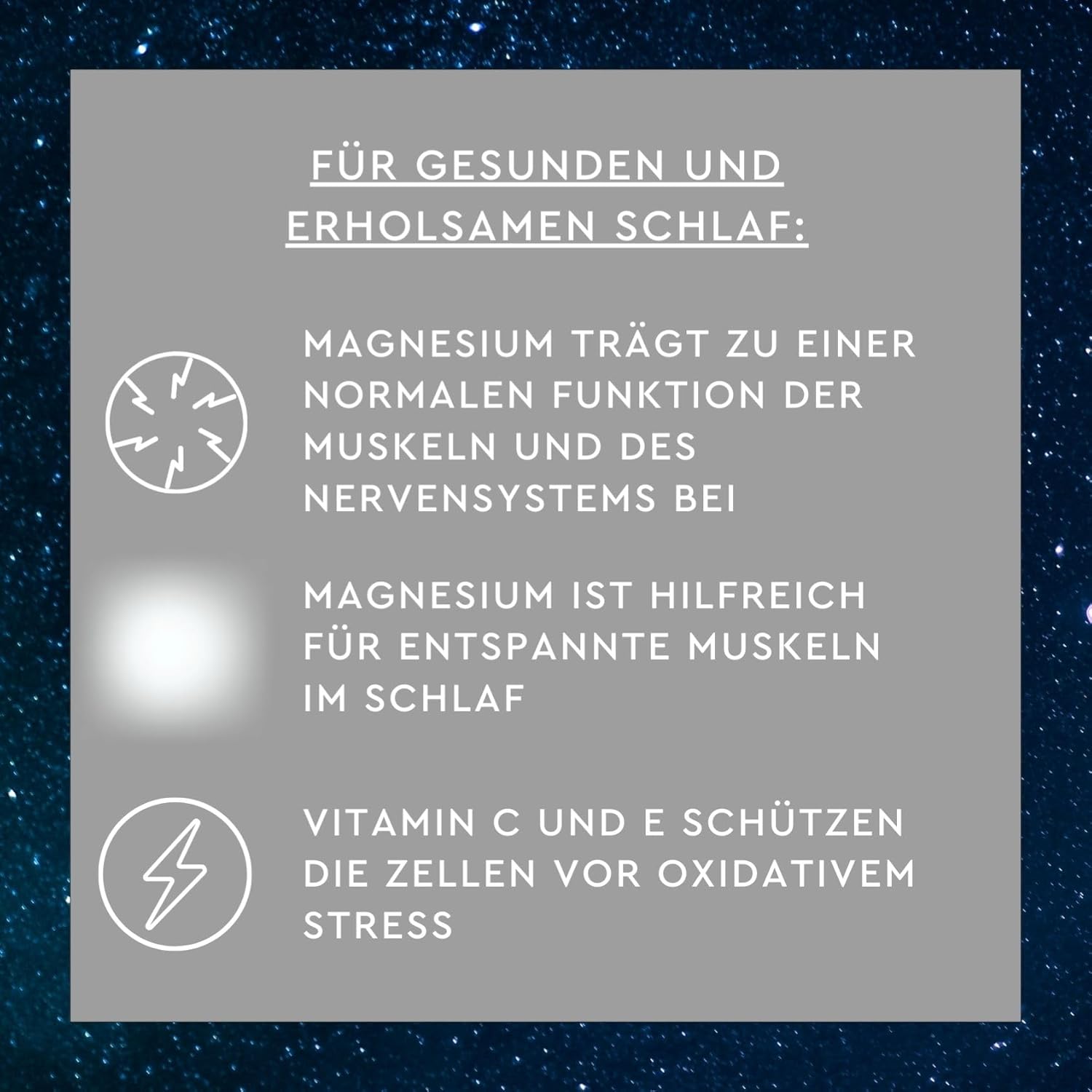 Magnesium 400 mg – SUNLIFE Magnesium 400 Strong for the Night - 1 x 32 Pieces - Magnesium Tablets with Vitamin C, Melissa & Vitamin E - Magnesium 400 mg for Nerves & Muscles - Magnesium High Dose for Sleep – Bild 3