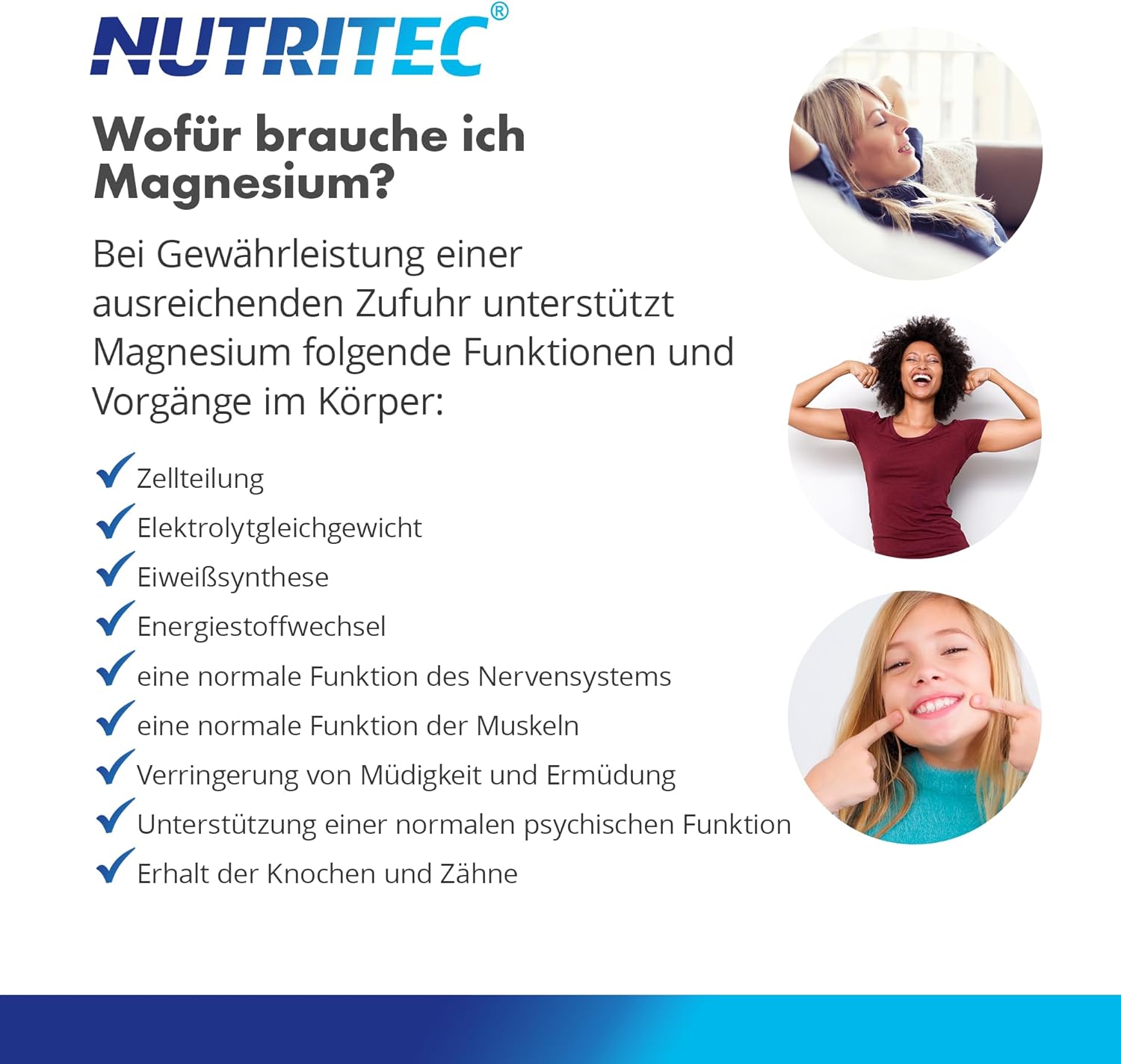 Magnesium 400 mg – Magnesium Complex 180 Caples - Made of Magneisum Gluconate, Magnesium Biscyglinate, Magnesium Dicitrate, Magnesium Oxide, Magnesium Glycerophosphate - High Bioavailability - Vegan – Bild 2
