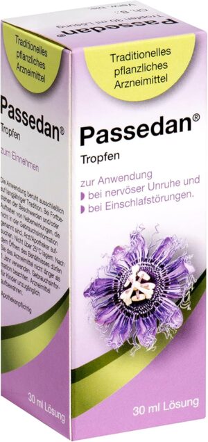 Schlaf-Magnesium mit Melatonin – Natürlich einschlafen & durchschlafen – Drops 30 ml – for nervous restlessness and sleep disorders – can be used day and night – herbal medicine with passion flower herb for inner peace and easier falling asleep