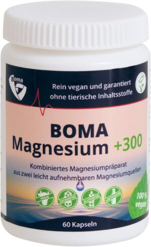 Magnesium 600 mg โ Magnesium 300+ Complex Pure Elementary Magnesium from Magnesium Pidolate and Magnesium Oxide | 60 Capsules Vegan