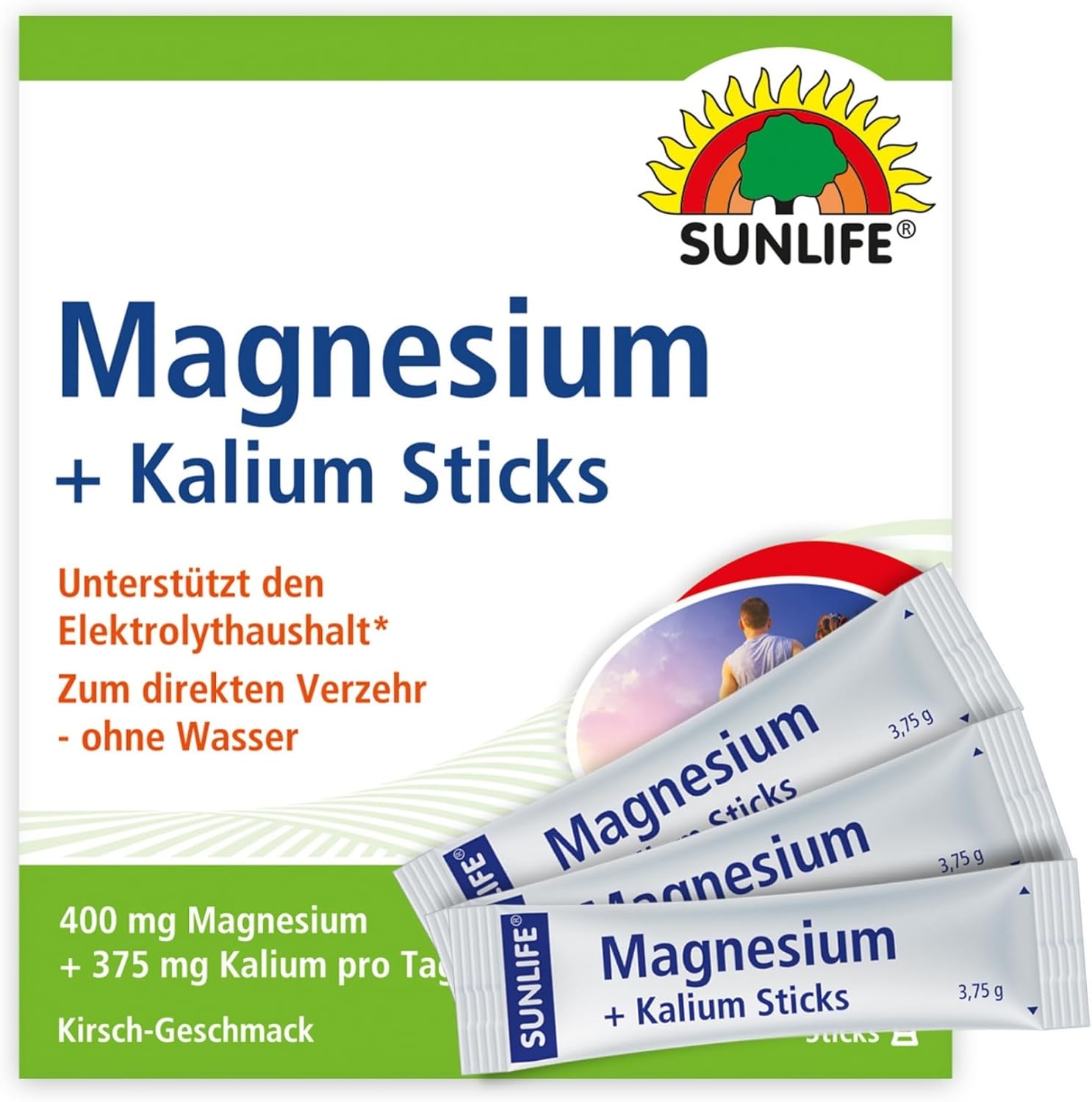 Magnesium 400 mg – SUNLIFE Magnesium & Potassium Sticks 1 x 20 Sticks – Magnesium Potassium with Cherry Flavour – Sticks with 400 mg Magnesium & 375 mg Potassium – Vegan & Gluten-Free – for Quick Direct Consumption – Bild 9
