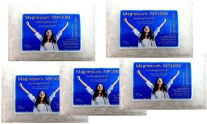 Magnesium 600 mg โ 5x Magnesium Chlorine MP-1000 โ Health & Fitness are no coincidence. Take magnesium in a particularly pure and can be used quickly by the body. Laboratory tested and food pure