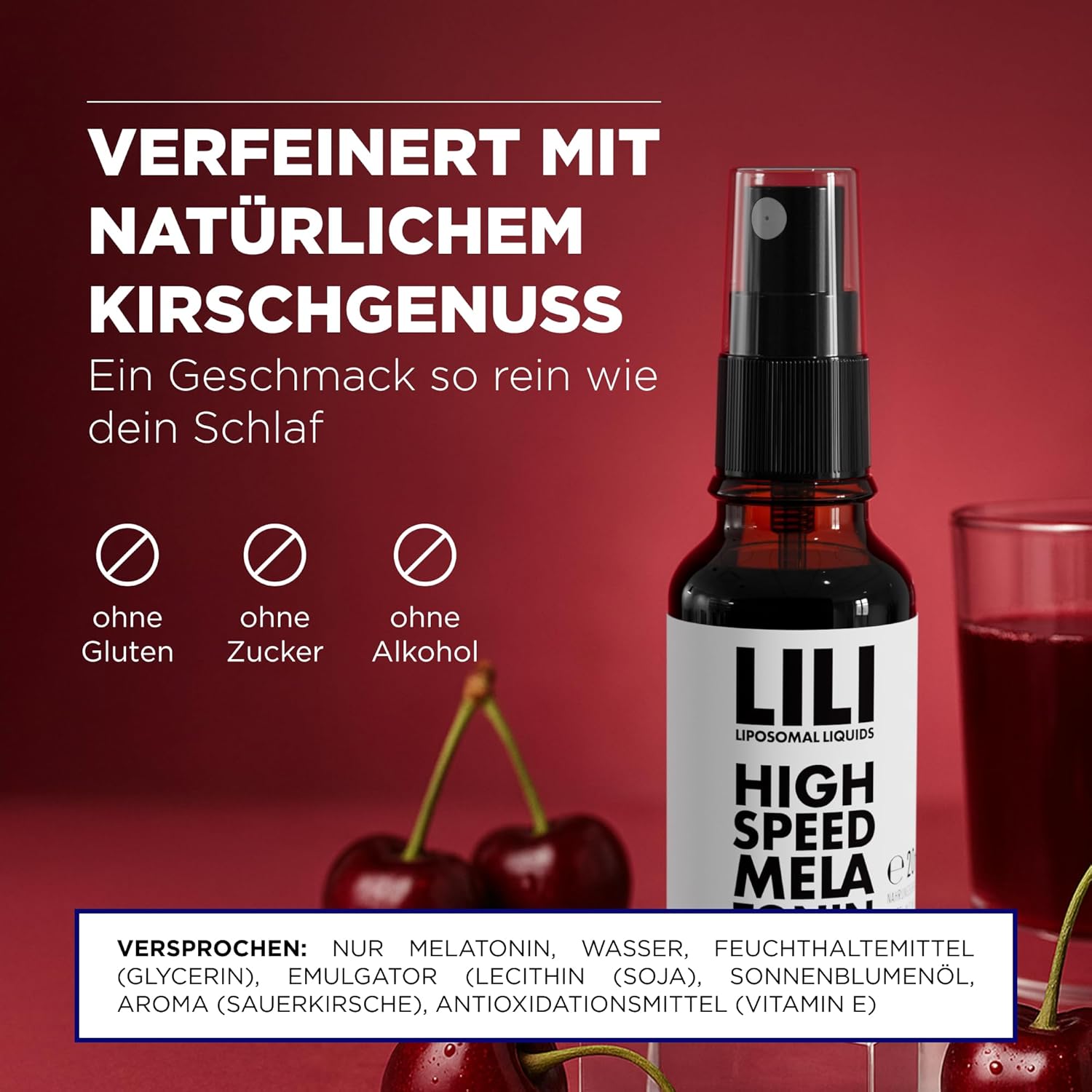 Schlaf-Magnesium mit Melatonin – Natürlich einschlafen & durchschlafen – High Speed Melatonin Spray - Liposomal Liquid as Melatonin Spray with 0.5 mg Melatonin per Spray | 160 Sprays | Vegan, Alcohol-free & Sugar-Free – Bild 6