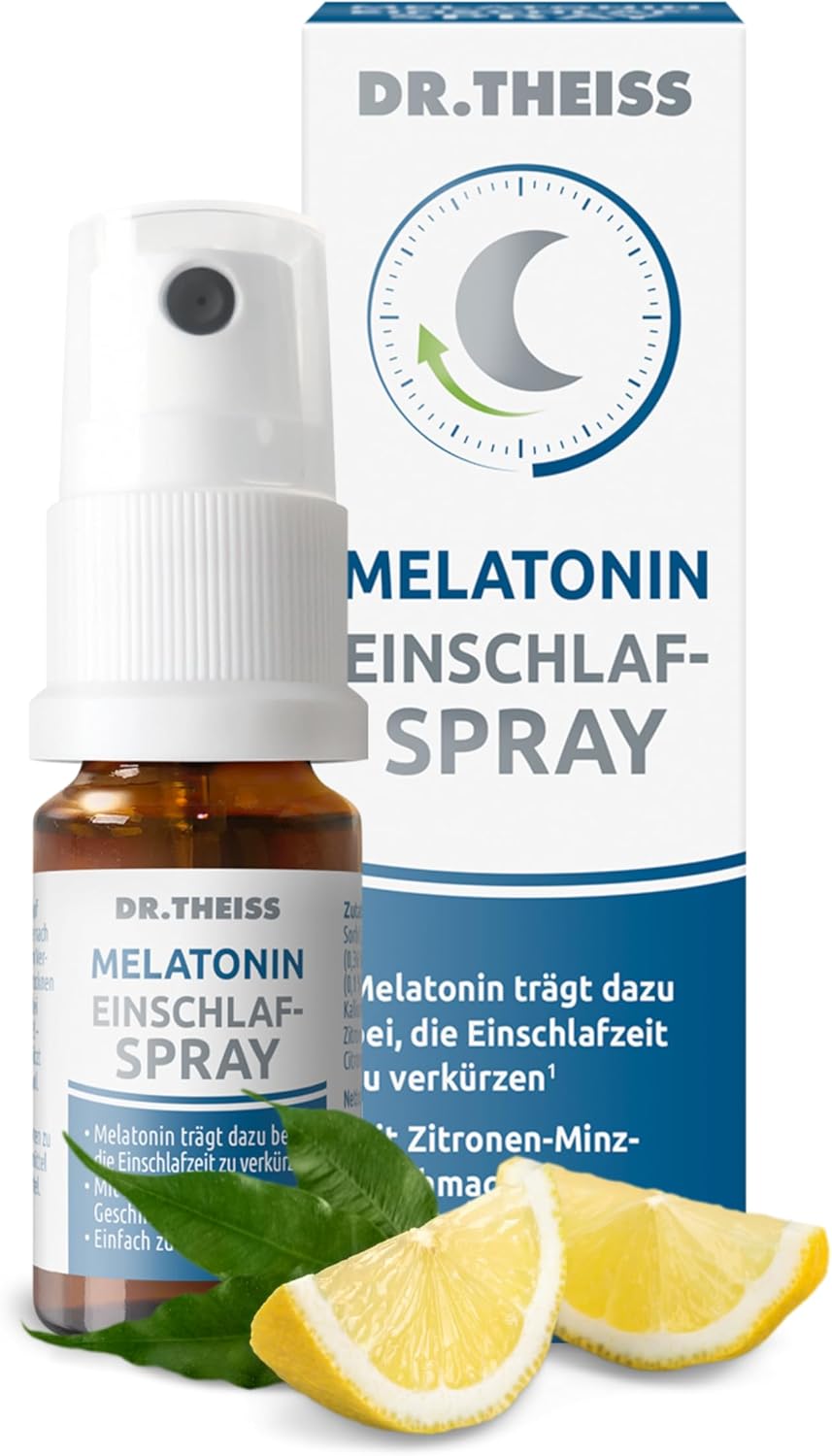 Schlaf-Magnesium mit Melatonin – Natürlich einschlafen & durchschlafen – Dr. Theiss Naturwaren DR.THEISS Melatonin Sleep Spray NEM 30 ml