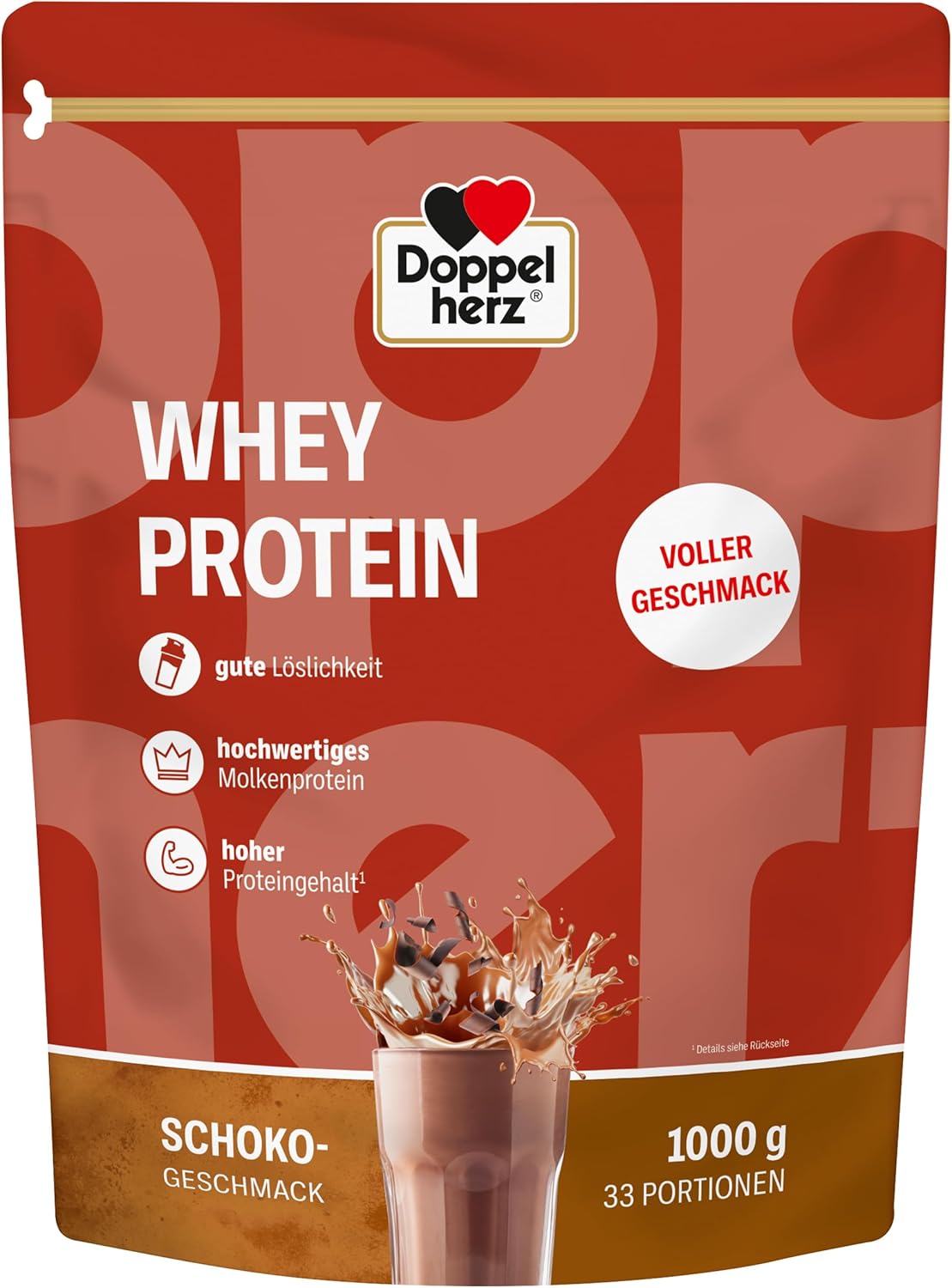 Magnesium 600 mg – Doppelherz Whey Protein Chocolate - Whey Based Protein Powder in Proven Double Heart Quality 1000 g
