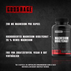 Magnesium 600 mg – Magnesium Bisglycinate (120 Capsules) - Up to 600 mg Magnesium per Daily Dose - High Dose Capsules for Muscle Function & Energy Metabolism, Optimal Supply - Made in Germany