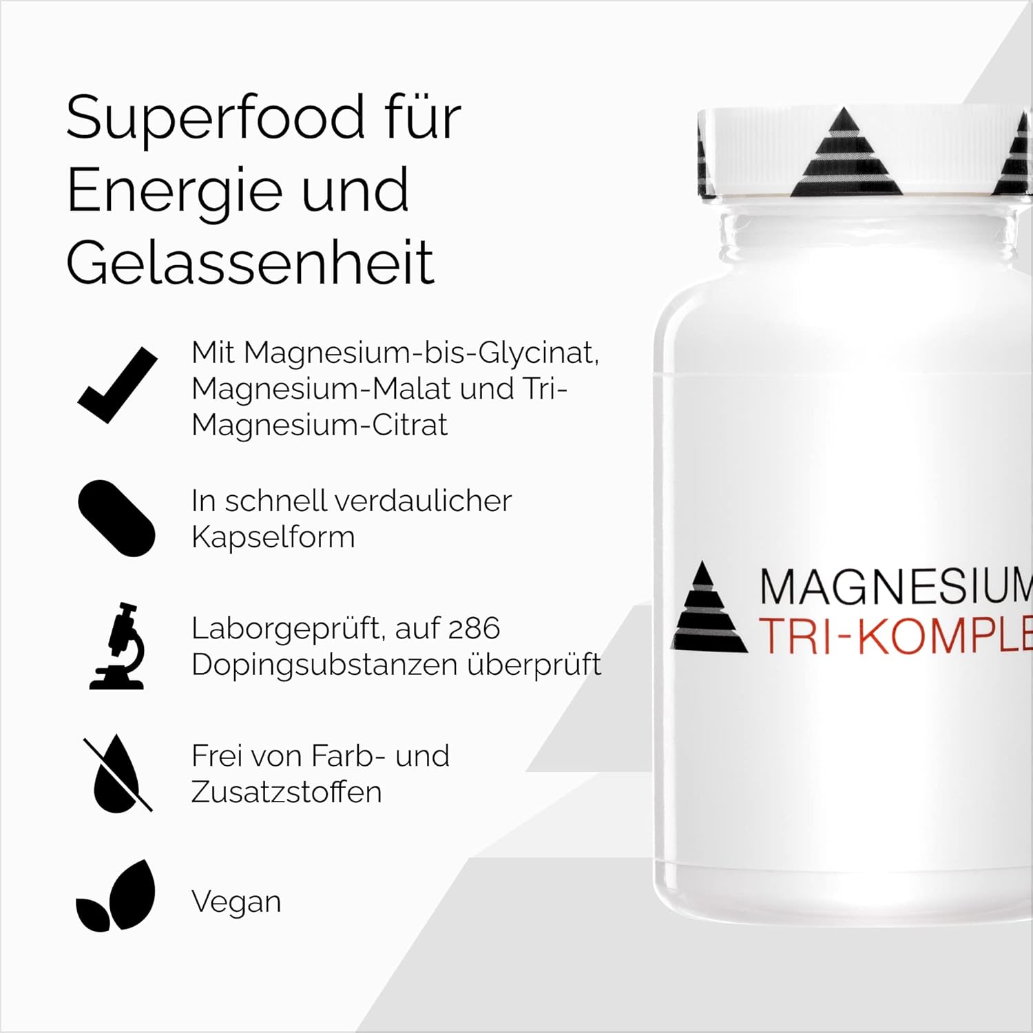 Magnesium Komplex mit B6 & Zink – YPSI Magnesium Tri Complex – Bild 2