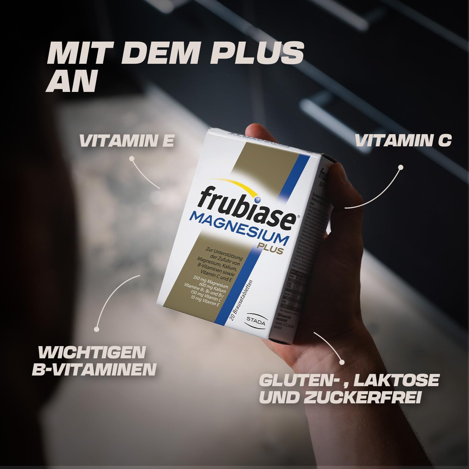 Magnesium Komplex mit B6 & Zink – frubiase Sport Magnesium Plus Sports Drink with High Dose Magnesium, Electrolytes, Vitamins - Supports Energy Metabolism, Muscle Function & Regeneration - 20 Effervescent Tablets – Bild 5