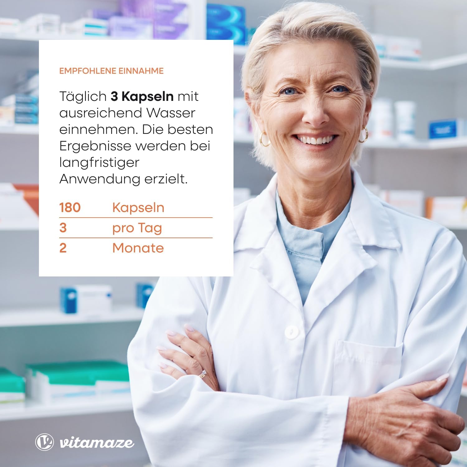 Magnesium 400 mg – Magnesium Citrate Capsules High Dose & Vegan, 2250 mg of which 360 mg Elementary Magnesium per Daily Dose, 180 Capsules for 2 Months, Natural Supplement without Additives, Made in Germany – Bild 9