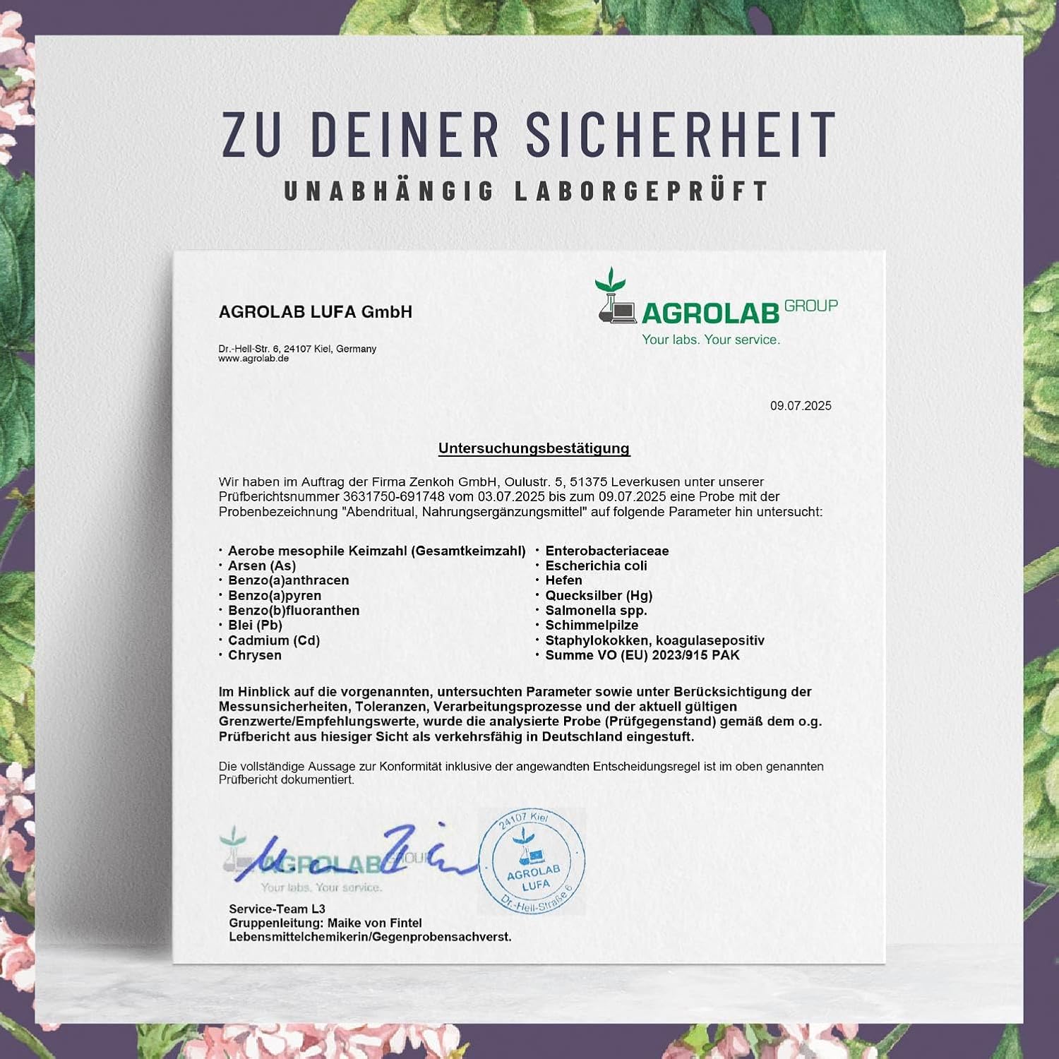 Schlaf-Magnesium mit Melatonin – Natürlich einschlafen & durchschlafen – NATURTREU® GABA Capsules High Dose with Valerian, Tryptophan, Hops - GABA Complex High Dose - 90 Capsules - Vegan & No Additives – Bild 6