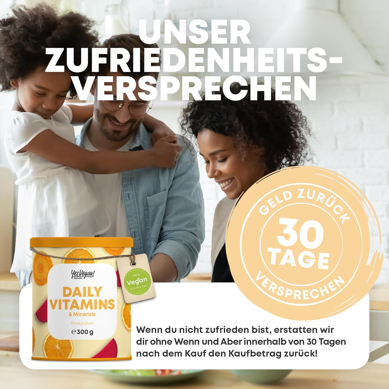 Magnesium Komplex mit B6 & Zink – Daily Vitamins Drinking Powder Including Shaker (30 Servings - Tropical Flavor) Multivitamin Powder with Vitamin A, C, D3, E, K2, B1, B2, B5, B6, B12, Mag, Zn - Alternative to Lavita Juice & La Vital – Bild 7