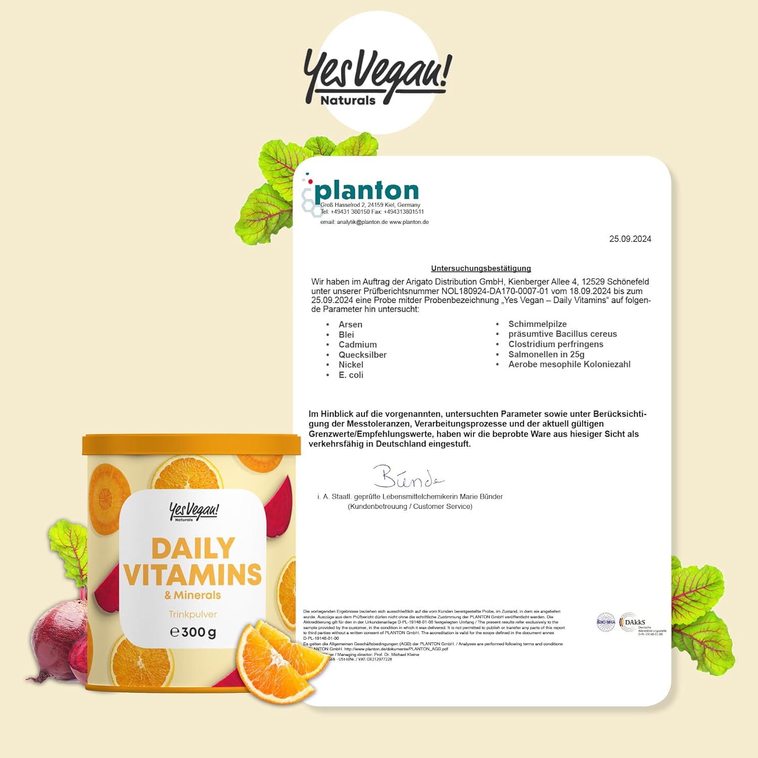 Magnesium Komplex mit B6 & Zink – Daily Vitamins Drinking Powder Including Shaker (30 Servings - Tropical Flavor) Multivitamin Powder with Vitamin A, C, D3, E, K2, B1, B2, B5, B6, B12, Mag, Zn - Alternative to Lavita Juice & La Vital – Bild 8