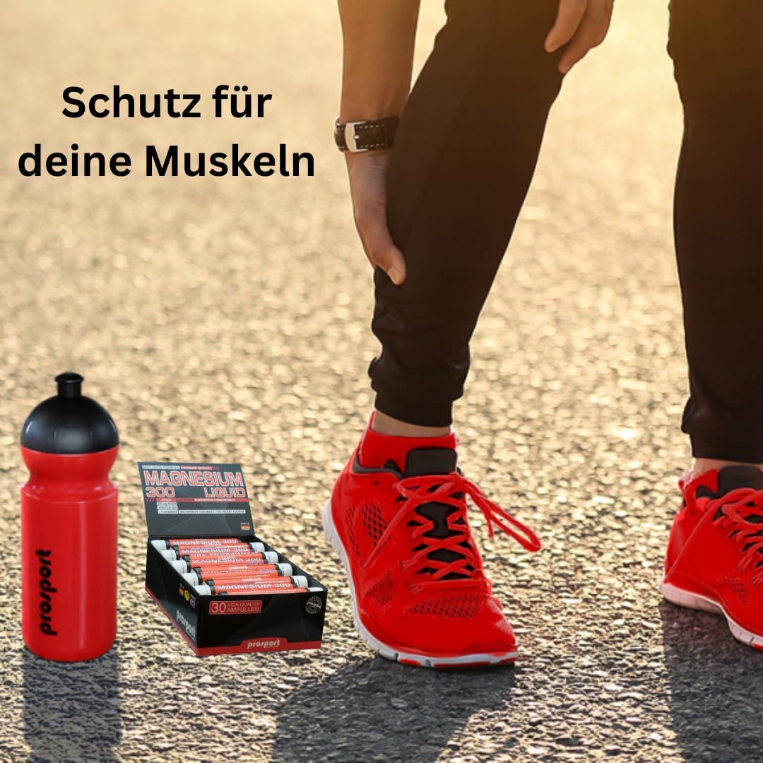 Magnesium Komplex mit B6 & Zink – Prosport Magnesium Liquid Drinking Ampoules 30 x 25 ml - Dietary Supplement High Dose with 300 mg Magnesium per Serving, 5 B Vitamins - Multi-Fruit Flavour - Ready to Drink Shot – Bild 4