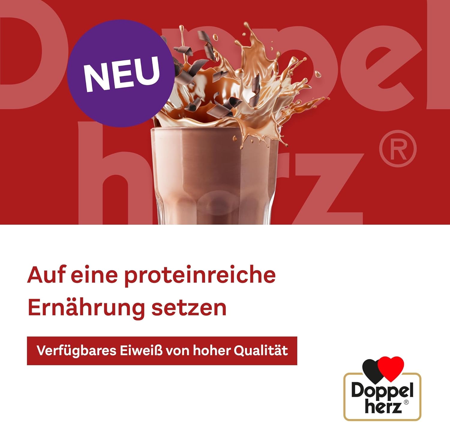 Magnesium 600 mg – Doppelherz Whey Protein Chocolate - Whey Based Protein Powder in Proven Double Heart Quality 1000 g – Bild 7