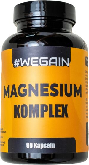 Magnesium Komplex mit B6 & Zink โ Magnesium Complex, 252 mg per capsule, magnesium citrate and magnesium oxide, dietary supplement, 90 capsules