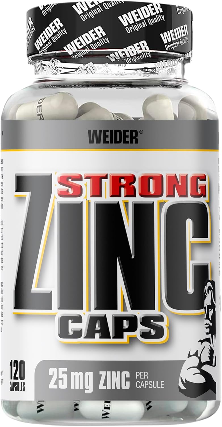 Magnesium Komplex mit B6 & Zink – Weider Strong Zinc Caps Supplement Capsules, 120-Count