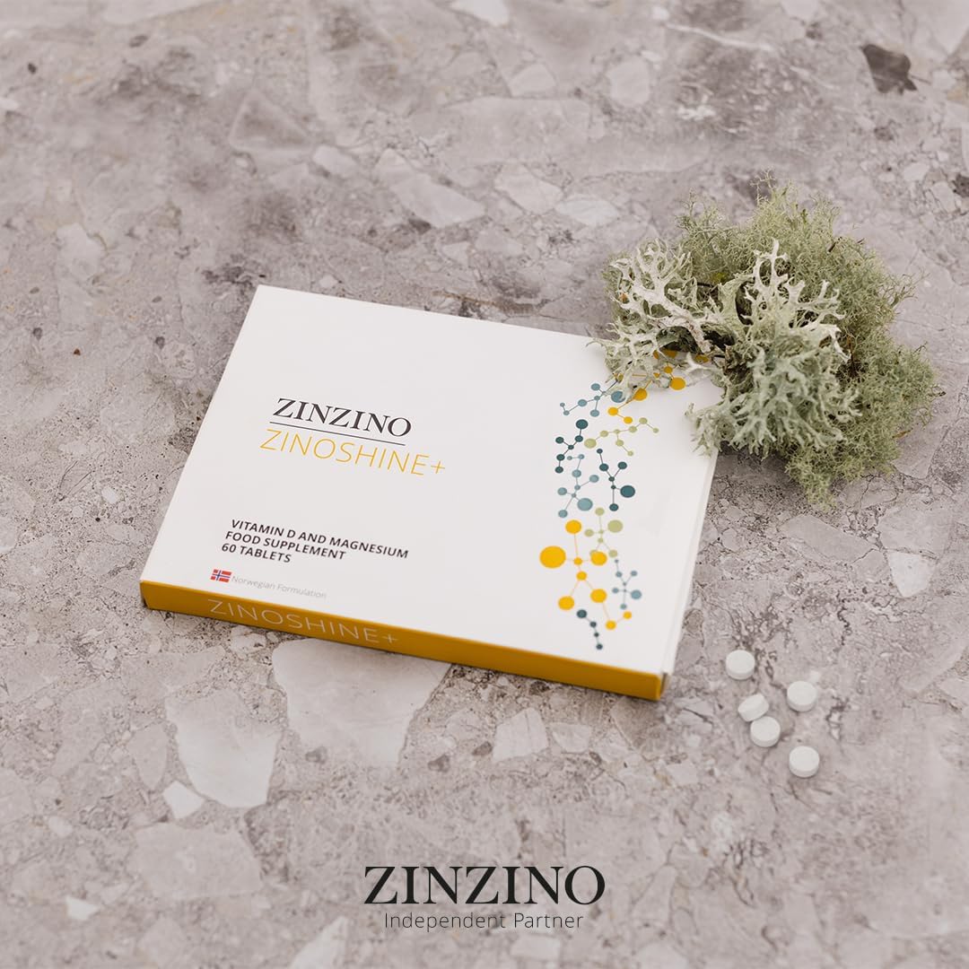Magnesium Komplex mit B6 & Zink – ZinZino ZinoShine+ - Vitamin D3 & Magnesium Complex - Vegan - With Magnesium Citrate, Magnesium Malate, Bisglycinate & Sea Water - 60 Tablets – Bild 6