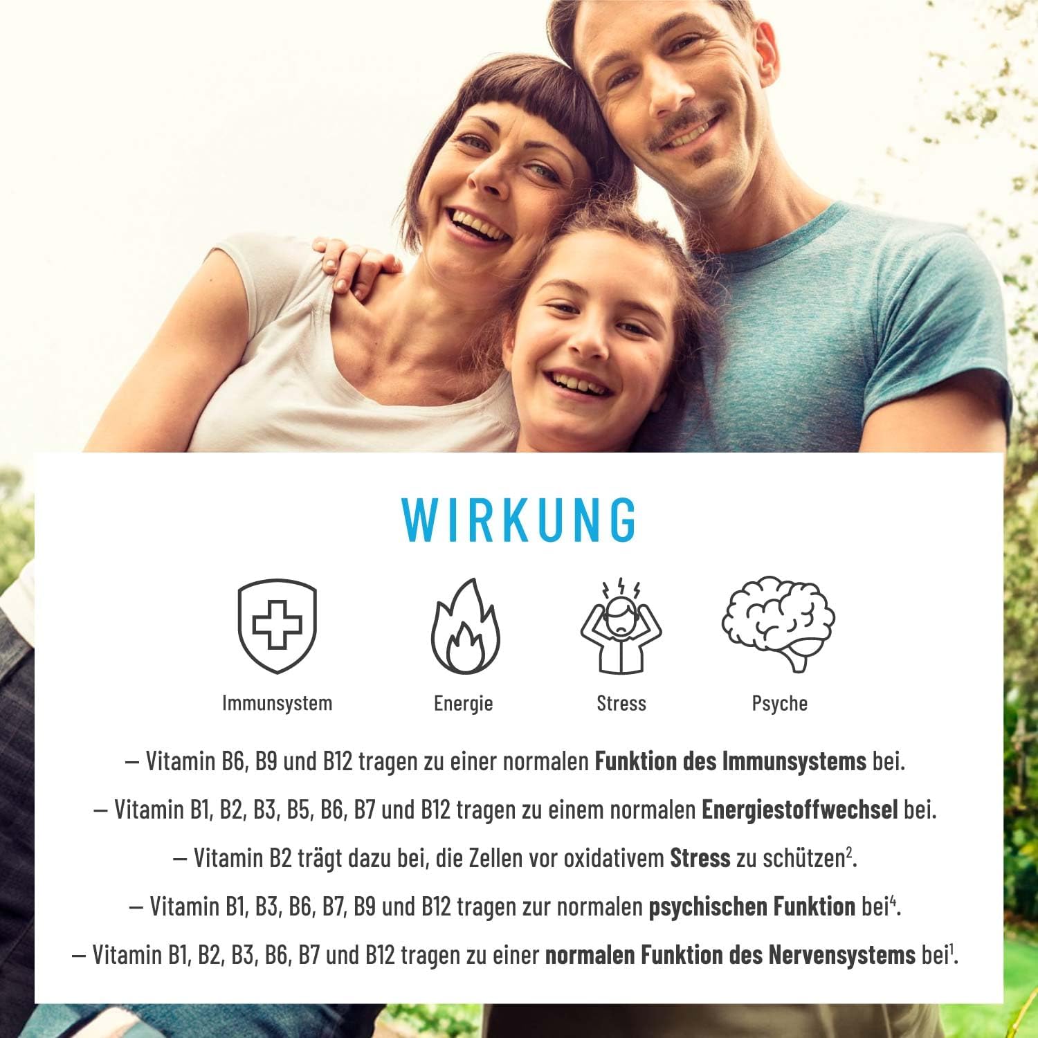 Magnesium Komplex mit B6 & Zink – Vitamin B Complex (B1-B12) with 4 Active Cofactors, All 8 B Vitamins, Vitamin B Complex Vegan, High Dose, Strong Nerve – Bild 5