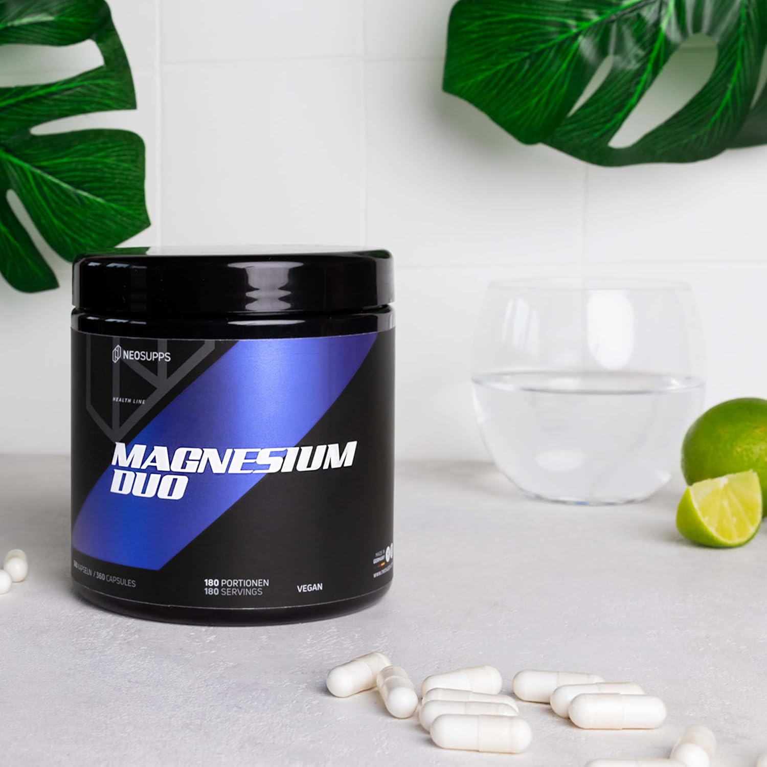 Magnesium Komplex mit B6 & Zink – NEOSUPPS Magnesium Duo Capsules I High Dose Dietary Supplement I Optimal Bioavailability I Muscle Contraction & Energy Metabolism I Vegan – Bild 3