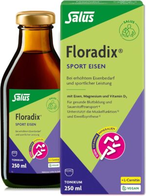 Magnesium Komplex mit B6 & Zink โ Flora Dix Sports Iron Tonic 250 ml