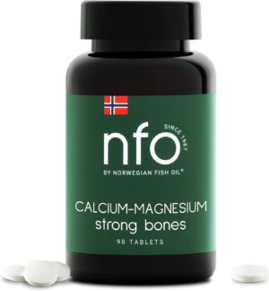 Magnesium 250 mg – NFO CALCIUM-MAGNESIUM [90 Kautabletten] Norwegischer Naturkomplex hochdosiert mit Calcium, Magnesium sowie den Vitaminen K und D, für starke Knochen und Zähne, mit Tutti-Frutti-Geschmack, 100 % vegan