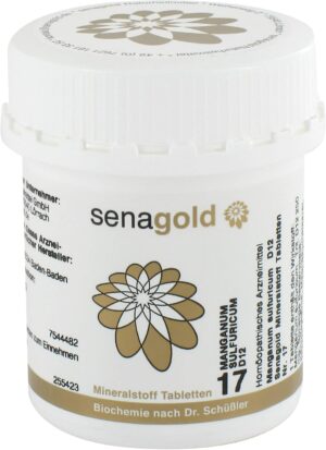 Magnesium 250 mg – Schüßler Salt No. 17 Manganum Sulf D12-400 Tablets, Gluten-Free