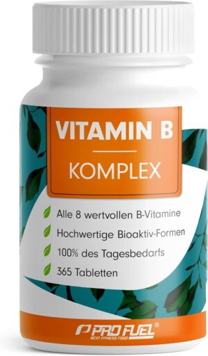 Magnesium Komplex mit B6 & Zink – Vitamin B Complex 365 Tablets - B Complex with B12 - All 8 B Vitamins (B1, B2, B3, B5, B6, B7, B9, B12) + Co-Factors Choline & Myo-Inositol, Laboratory Tested with Certificate, Vegan