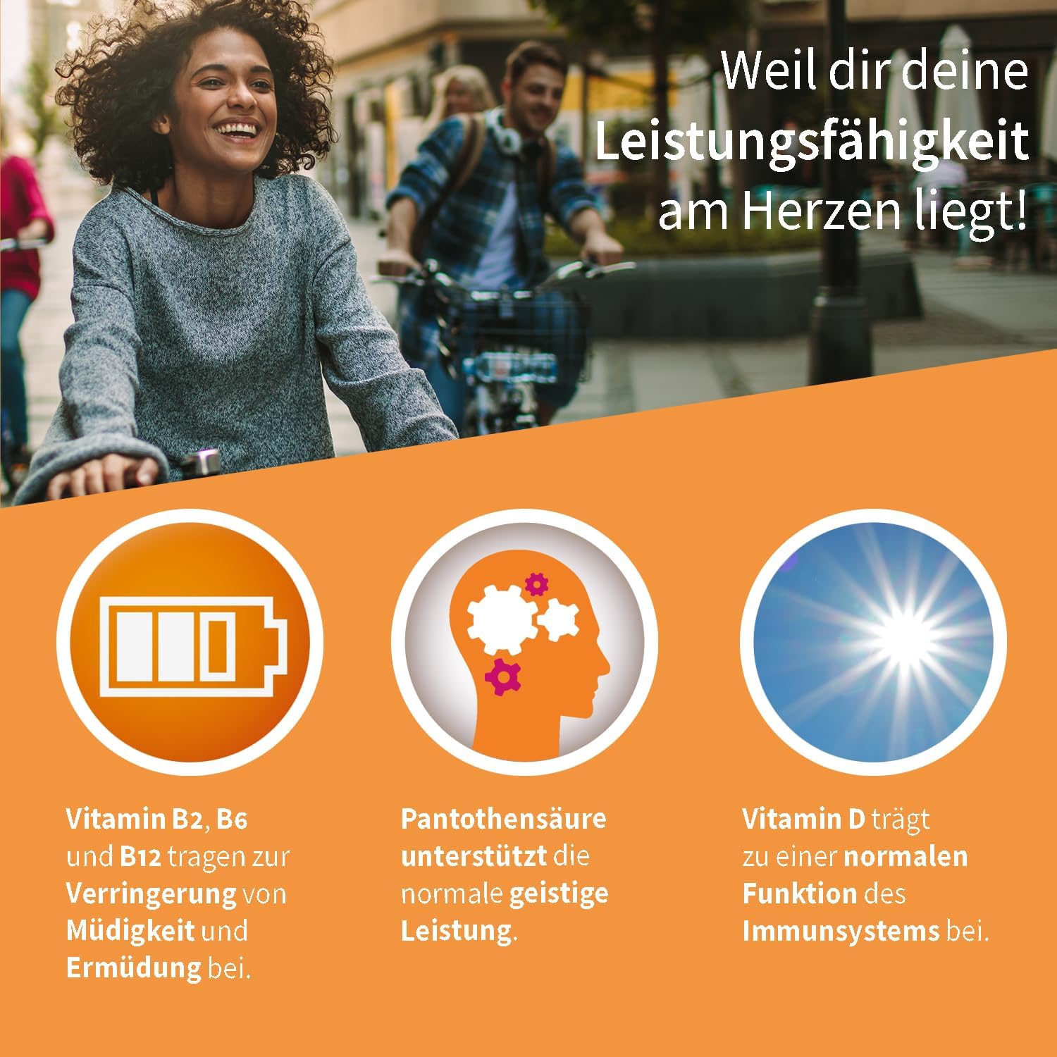 Magnesium Komplex mit B6 & Zink – sanotact B Complex + Magnesium + Vitamin D3 (60 Tablets) • High Dose B Vitamins with Depot & Long-Term Effect • 100% Vegan • Vitamin B1, B2, B6, B12, D3, Biotin, Folic Acid, Magnesium – Bild 7