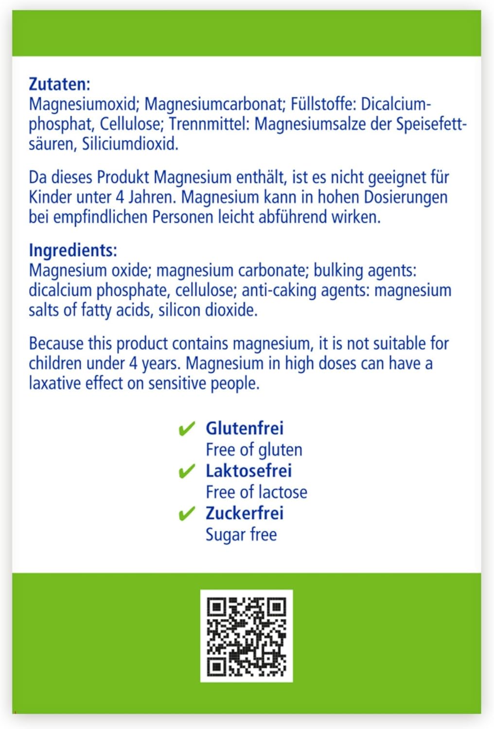Magnesium 250 mg – Sunlife Magnesium Tablets 300 mg 150 Tablets – Bild 12