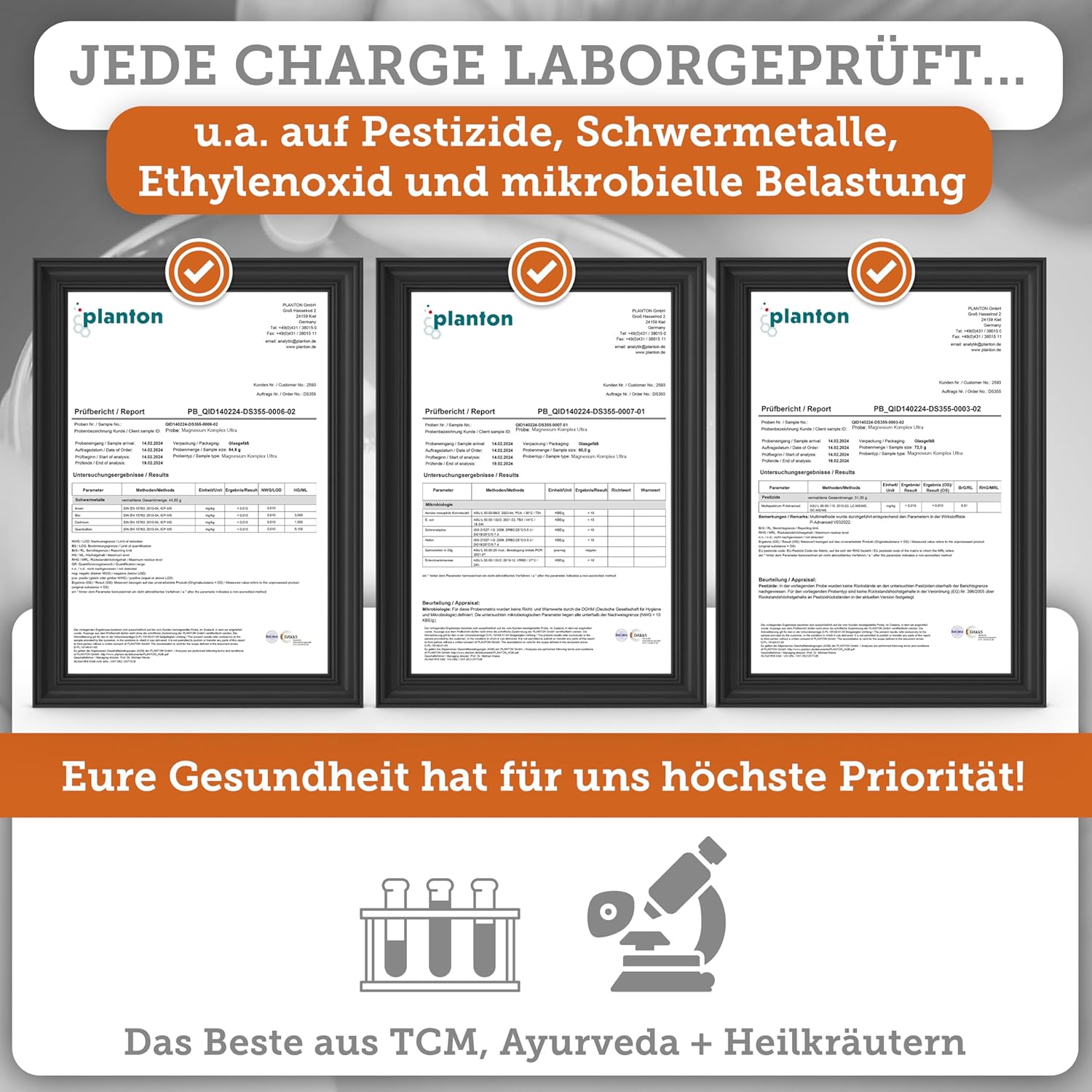 Magnesium Komplex mit B6 & Zink – QIDOSHA® Magnesium Complex High Dose, 300 Capsules in Pharmacist Glass, 9 mg Forms with Complementary Focus as Mg Full Spectrum, 300 mg Elementary Magnesium/Daily Serving – Bild 8