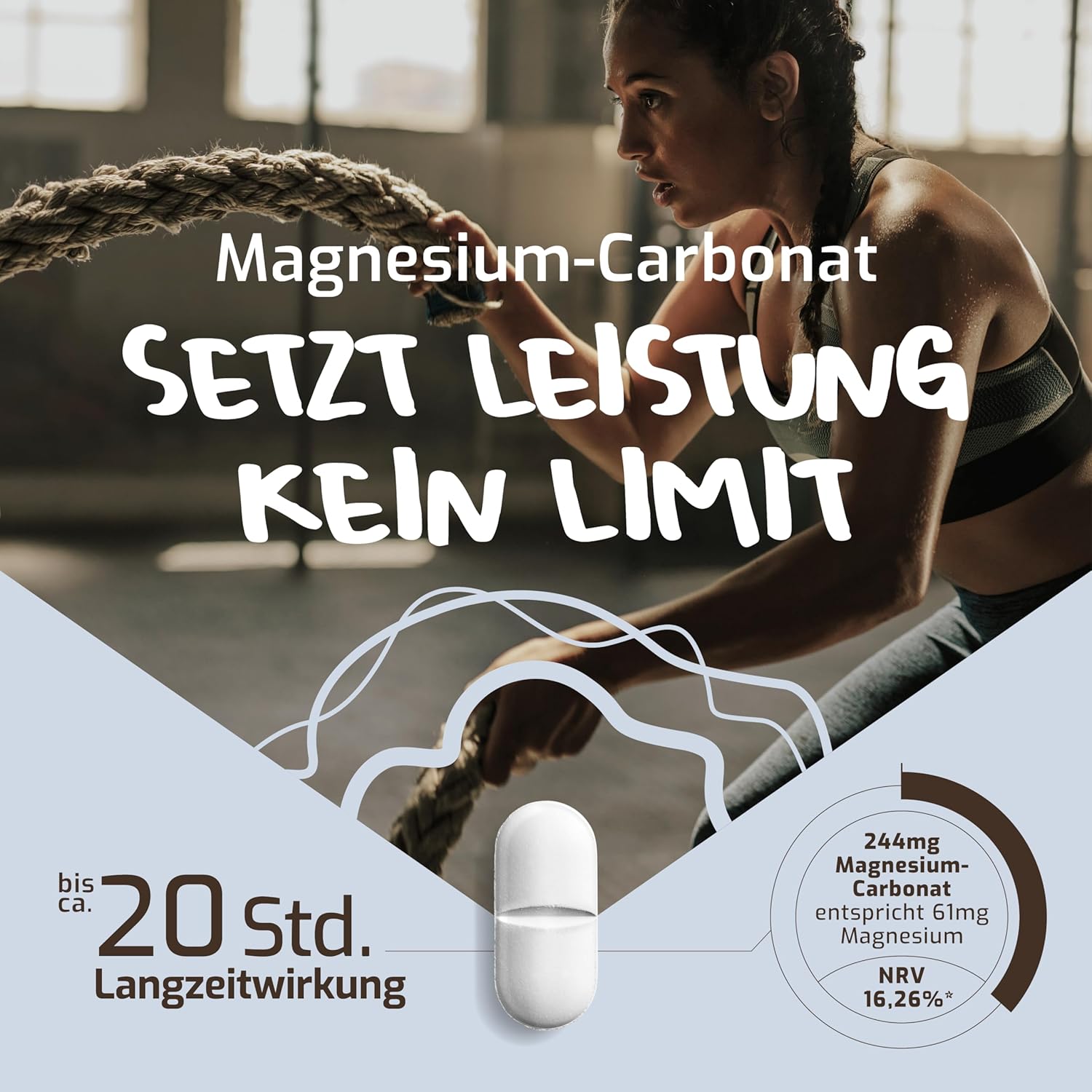 Magnesium Komplex mit B6 & Zink – Vcut Magnesium Complex Tablets - Made of 3 Quality Compounds - Bisglycinate, Carbonate, Oxide - 400 mg Elementary Magnesium - Vegan - High Dose - Laboratory Tested - Made in Germany – Bild 5