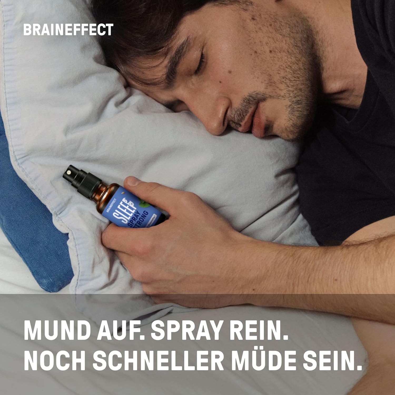 Schlaf-Magnesium mit Melatonin – Natürlich einschlafen & durchschlafen – BRAINEFFECT Sleep Spray Strong The Original - Melatonin Spray High Dose - 450 Days Supply Sleep Spray - with Mint, Lemon, Lavender and Ashwagandha, Sugar-Free, Alcohol-Free – Bild 6