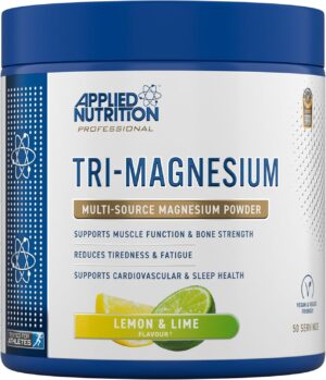 Magnesium Komplex mit B6 & Zink – Applied Nutrition Tri-Magnesium, Lemon & Lime - 200 g