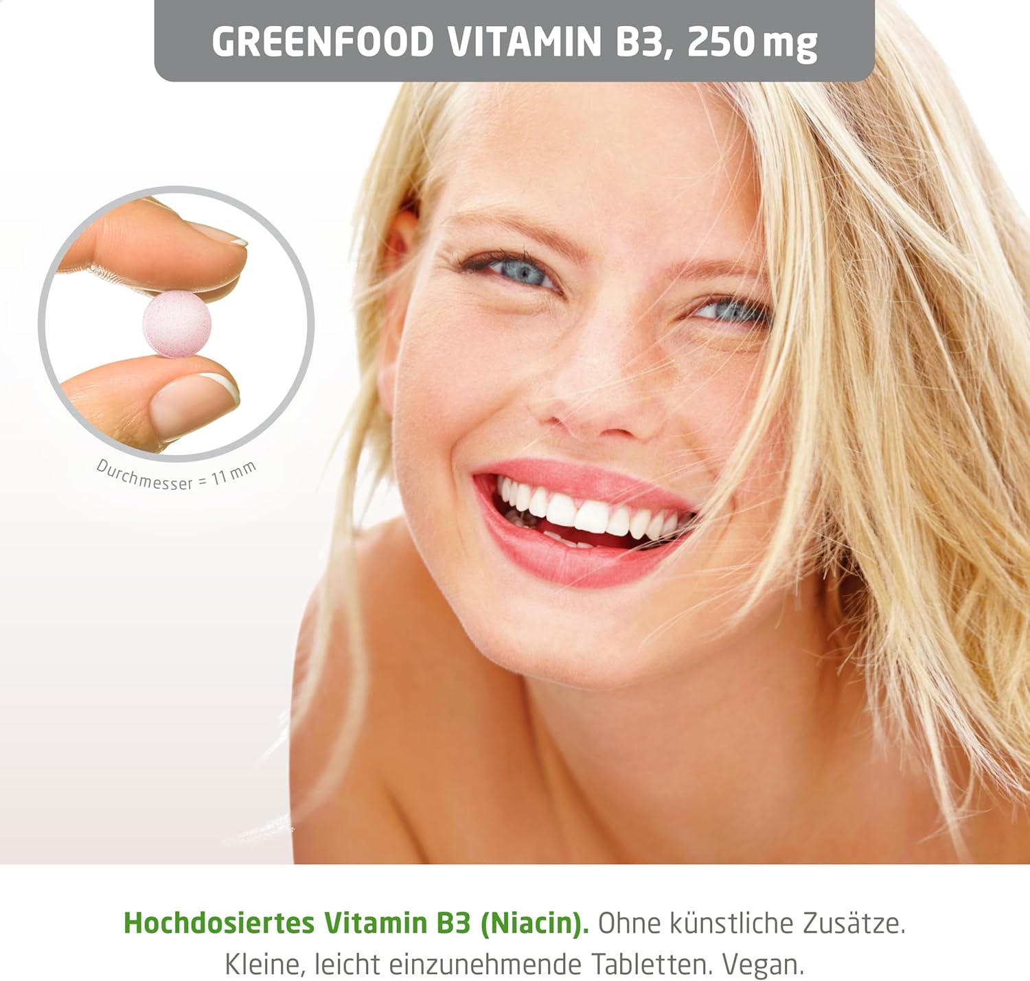 Magnesium Komplex mit B6 & Zink – Greenfield Piece Hochdosiert Vitamin B3 (Niacin) 250 mg – 180 Tablets, Vegan – That Lucky Fruit Punch, Stimulate Circulation. No Artificial Additives. GM Free. – Bild 3