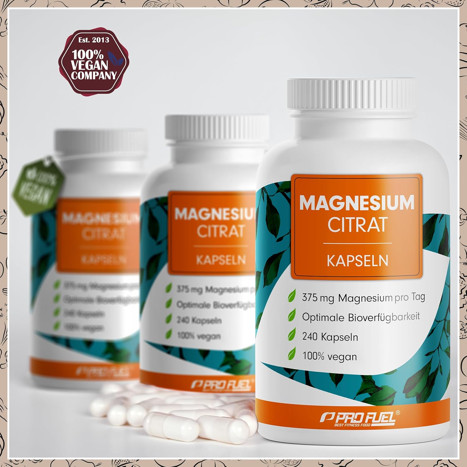 Magnesium 600 mg – Magnesium Citrate Capsules 240 x with 375 mg Magnesium Made of High-Quality Magnesium Citrate - Optimal High Dose & Bioavailable - Laboratory Tested with Certificate - 100% Vegan - Supply for 80 Days – Bild 4
