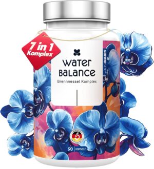 Magnesium Komplex mit B6 & Zink – Wasserbalance 7-fold nettle complex 90 capsules with horse chestnut magnesium, gotu kola to support the water balance, vegan, EFSA compliant