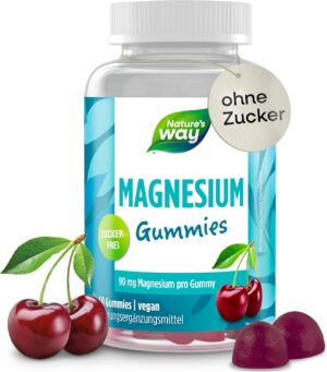 Magnesium 400 mg – Sugar-Free Magnesium Gummies High Dose for Adults and Children from 7 Years I 180 mg Magnesium Citrate and Vitamin B6 for Relaxed Muscles and Nerves I Vegan I Pack of 60