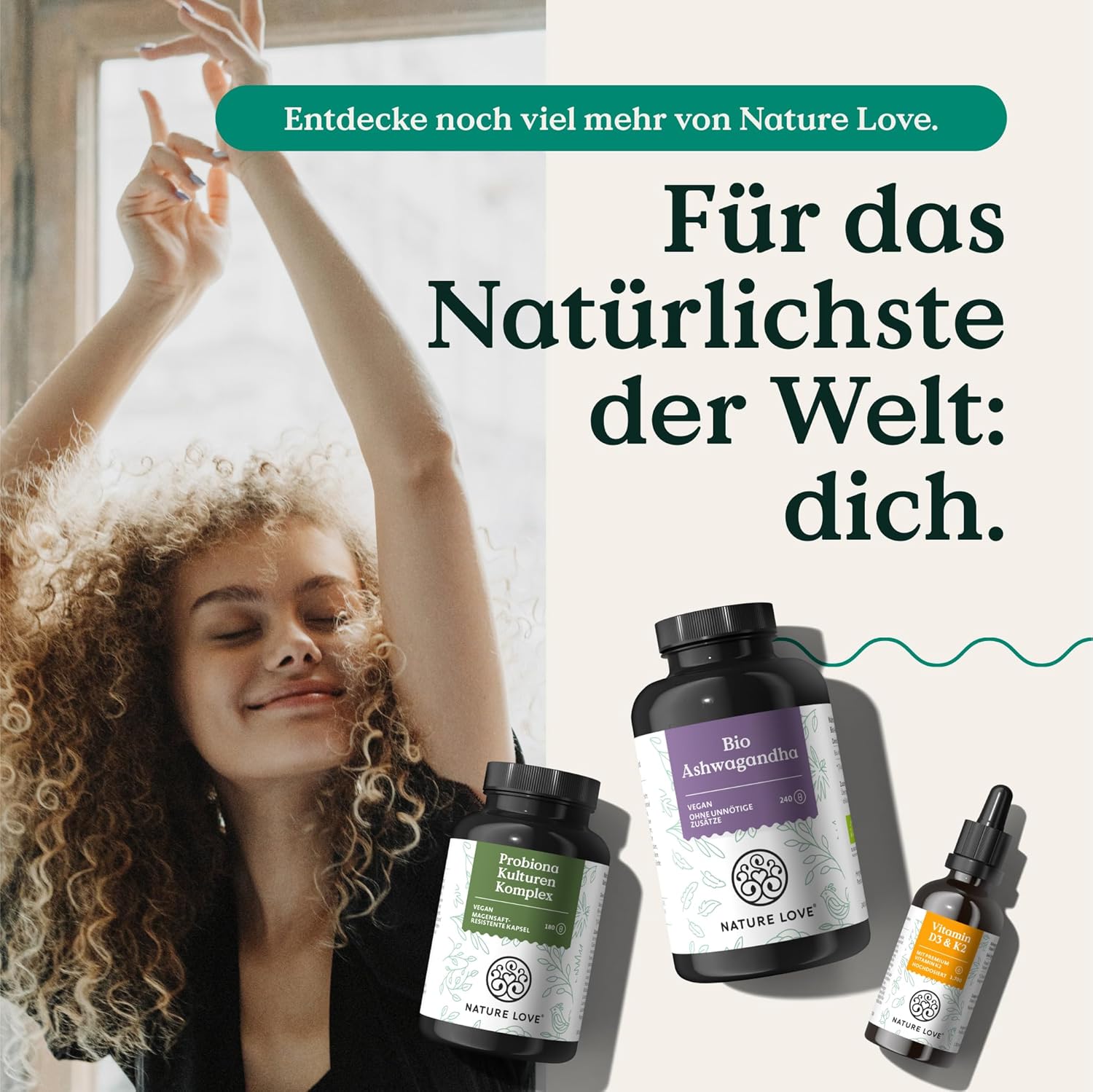 Schlaf-Magnesium mit Melatonin – Natürlich einschlafen & durchschlafen – NATURE LOVE® Nacht - 90 Capsules - with Natural Melatonin, Ashwagandha, Valerian, Lavender and Lemon Balm - 0.5 mg Melatonin per Capsule - Laboratory Tested and Made in Germany – Bild 6