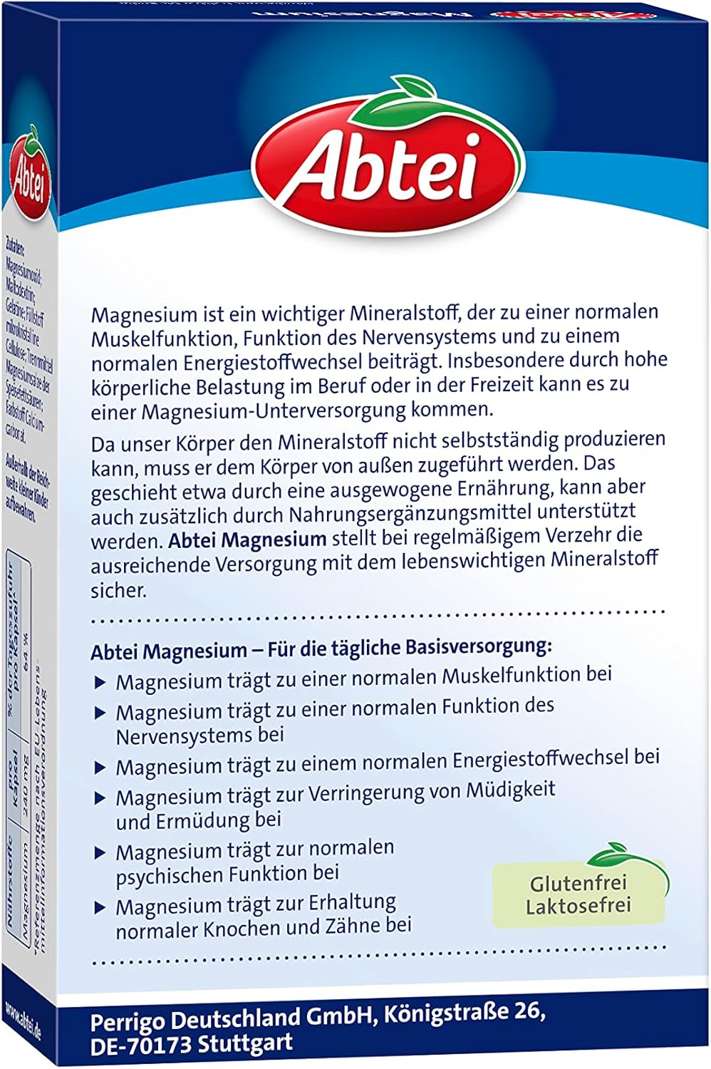 Magnesium 250 mg – Abtei Magnesium - for sports, leisure and work - for daily basic supply with magnesium for muscle and nerve function - with 240 mg magnesium - 1 x 40 capsules – Bild 4