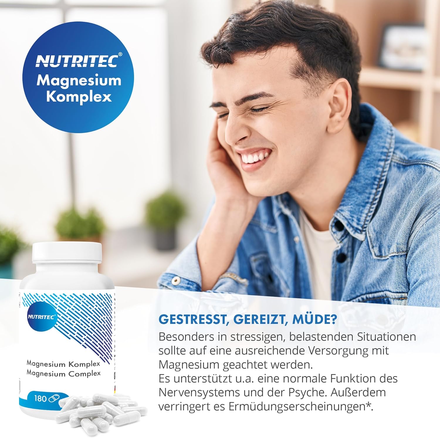 Magnesium 400 mg – Magnesium Complex 180 Caples - Made of Magneisum Gluconate, Magnesium Biscyglinate, Magnesium Dicitrate, Magnesium Oxide, Magnesium Glycerophosphate - High Bioavailability - Vegan – Bild 4