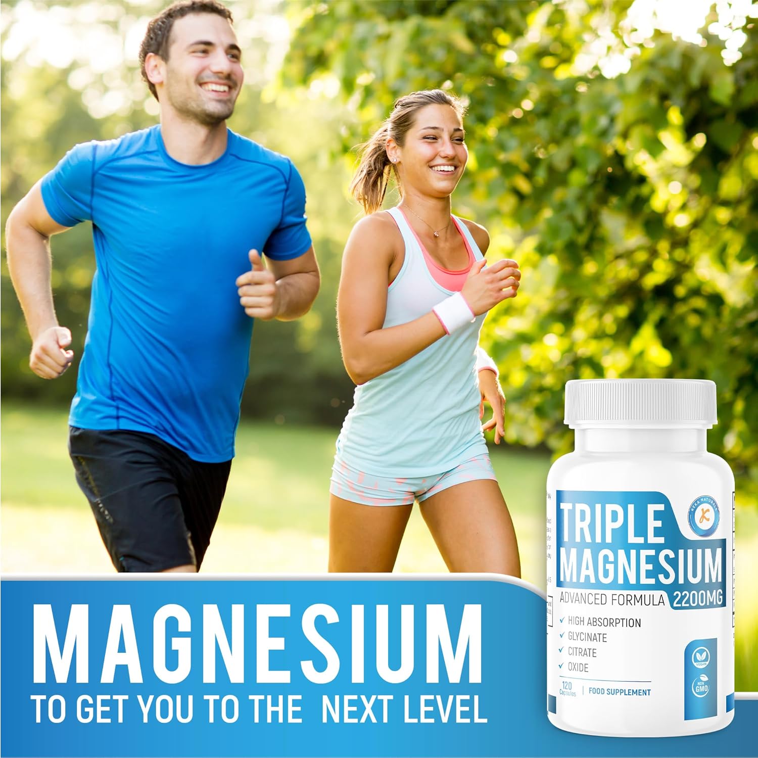 Magnesium 600 mg – Magnesium Complex with Glycinate, Citrate & Oxide, 494 mg, Elemental Magnesium, Sleep & Relaxation, Highly Bioavailable, Vegan, Gluten Free, 60 Capsules, No Additives – Bild 2