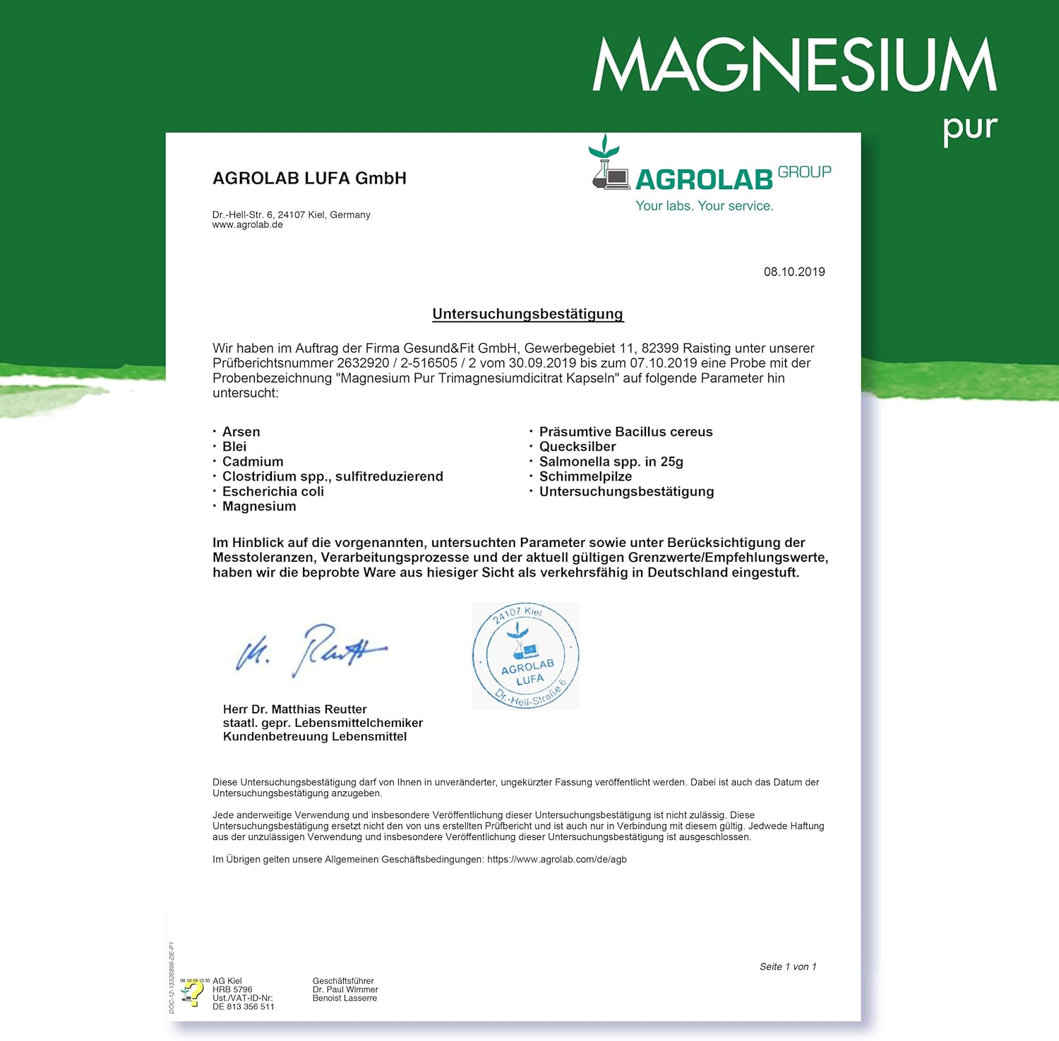 Magnesium 600 mg – Magnesium Pure Magnesium Citrate Capsules Vegan Pack of 500 Bags, High Dose 620 mg Magnesium Citrate per Capsule (Pack of 1) – Bild 7