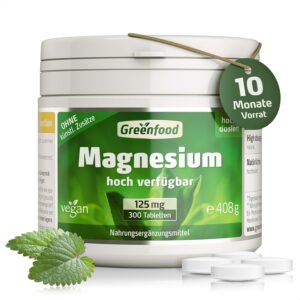 Magnesium 400 mg – Magnesium Citrate High Dose 375 mg 300 Tablets Vegan Magnesium Citrate (High Bioavailability) for Nerves, Bone Maintenance & Muscle Function Without Artificial Additives Laboratory Tested From