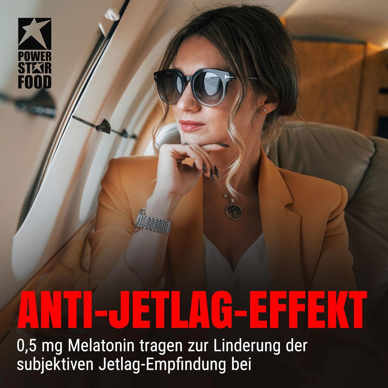 Schlaf-Magnesium mit Melatonin – Natürlich einschlafen & durchschlafen – Powerstar Melatonin Forte Annual Pack Melatonin High Dose 0.5 mg per 1/2 Tablet Made in Germany Natural Sleep Aid Adults Anti-Jet Lag Effect 200 Melatonin Tablets – Bild 3