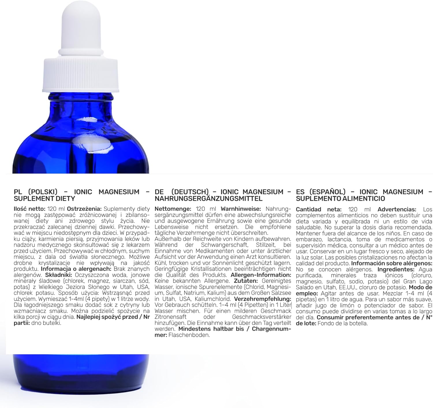 Magnesium 400 mg – Ultra Lyte Magnesium 400 mg Ionic Minerals Supplement 118 ml 30 Servings Highly Concentrated Liquid Minerals Reduces Fatigue & Fatigue - Supports Electrolyte Balance & Muscle Function – Bild 10