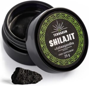 Magnesium Komplex mit B6 & Zink โ Shilajit Original Himalaya with Ashwagandha and Magnesium Vegan - 25 g Shilajit Resin - Mumijo with More Nutrition, Natural Elements and Vitamin B Complex