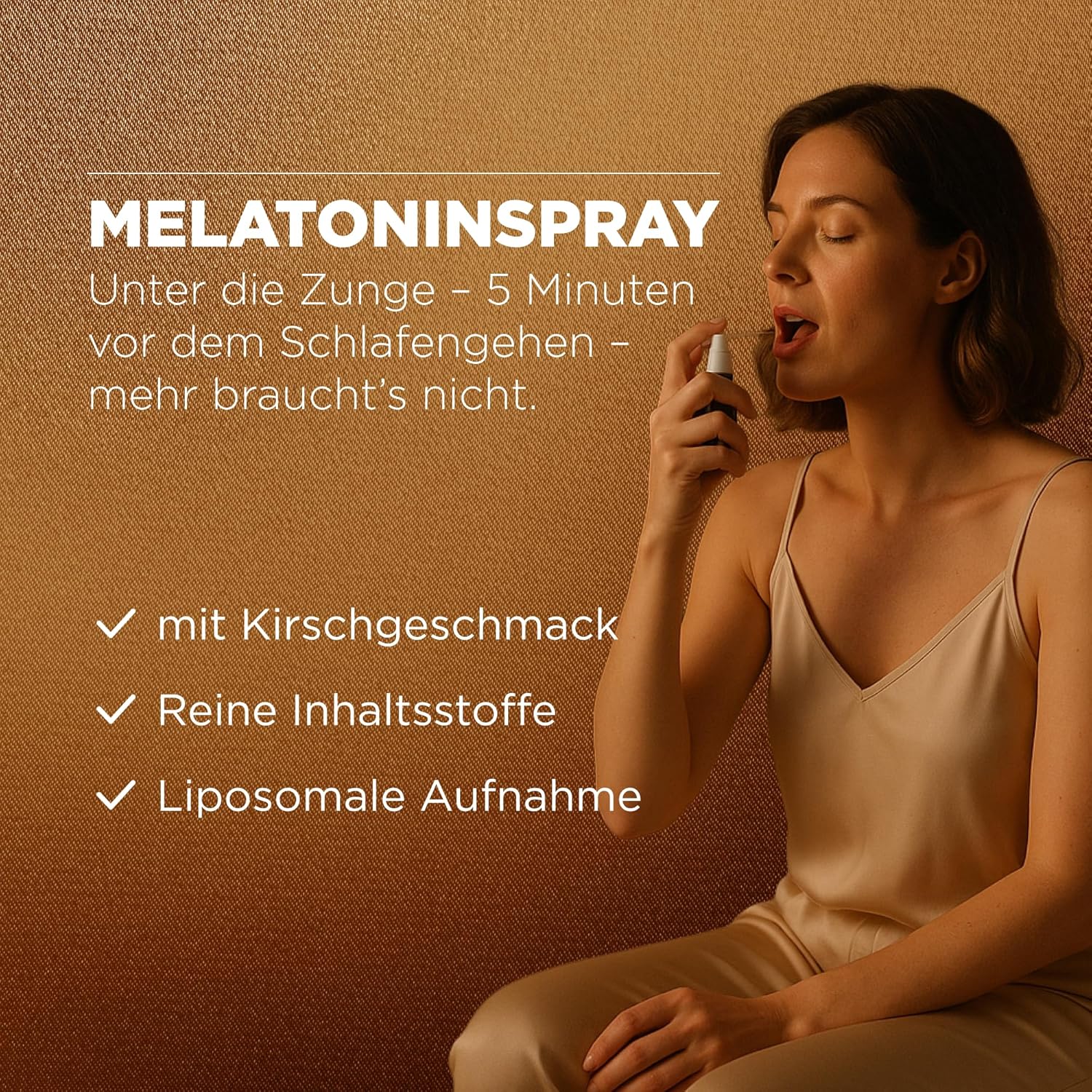 Schlaf-Magnesium mit Melatonin – Natürlich einschlafen & durchschlafen – High Speed Melatonin Spray - Liposomal Liquid as Melatonin Spray with 0.5 mg Melatonin per Spray | 160 Sprays | Vegan, Alcohol-free & Sugar-Free – Bild 2